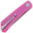 Нож Real Steel Luna Phantom Flipper Double Detent Ball satin сталь D2 рукоять Pink G10 (7008PS)