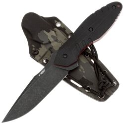 Нож N.C. Custom Talion blackwash сталь VG-10 рукоять Black/Red G10