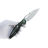 Нож Rike Knife Thor6 сталь M390 рукоять Black/Green Titanium