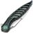 Нож Rike Knife Thor6 сталь M390 рукоять Black/Green Titanium