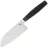 Нож кухонный Owl Knife мини Сантоку SA110 сталь N690 рукоять черный G10