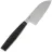 Нож кухонный Owl Knife мини Сантоку SA110 сталь N690 рукоять черный G10