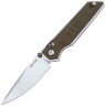 Нож Real Steel Sacra stonewash сталь K110 рукоять Green Micarta (7711G)