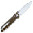 Нож Real Steel Sacra stonewash сталь K110 рукоять Green Micarta (7711G)