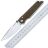 Нож Real Steel Sacra stonewash сталь K110 рукоять Green Micarta (7711G)
