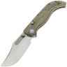 Нож Vosteed Naga stonewash сталь S35VN рукоять Green Norplex UltreX Micarta