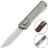 Нож Remette Sharp Leopard сталь M390 рукоять Titanium/Green colored CF (ZL301A)
