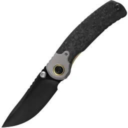 Нож Kizer Pioneer DLC сталь CPM-20CV рукоять Marble Carbon Fiber/Titanium