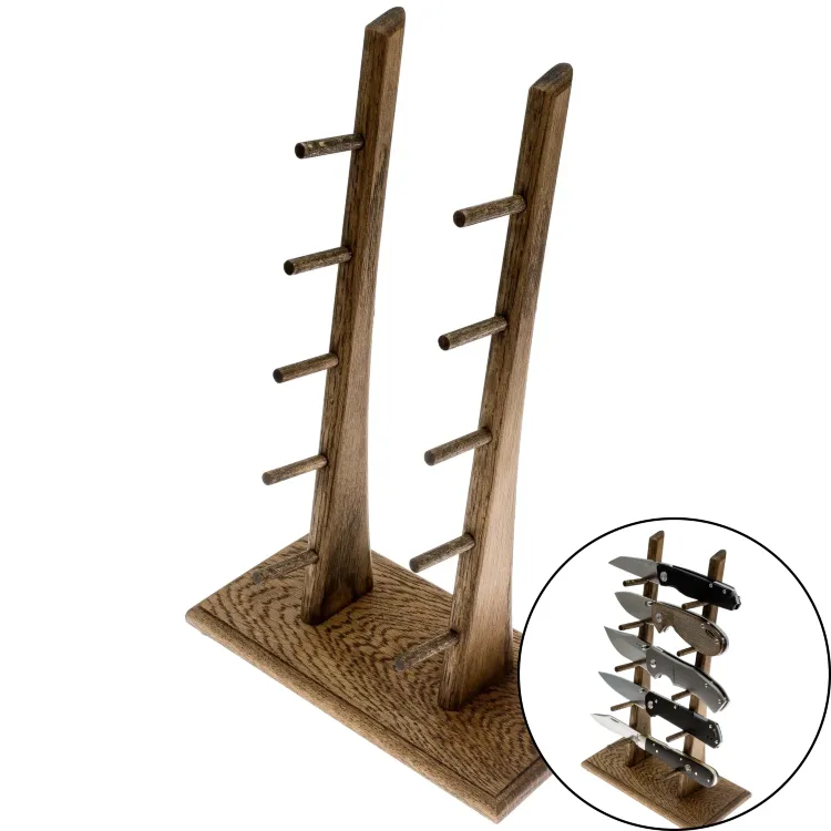 Стойка на 5 складных ножей DIS-01 Дуб