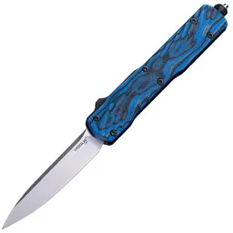 Нож Hogue Counterstrike Drop point stonewash сталь CPM-20CV рукоять Blue G-Mascus/Aluminium (34873)
