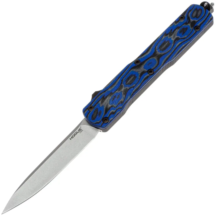 Нож Hogue Counterstrike Drop point stonewash сталь CPM-20CV рукоять Blue G-Mascus/Aluminium (34873)