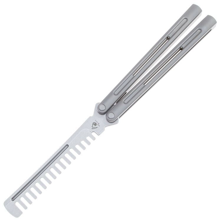 Нож-бабочка тренировочный Maxace Apostle Lite сталь M390/440C рукоять Gray Titanium