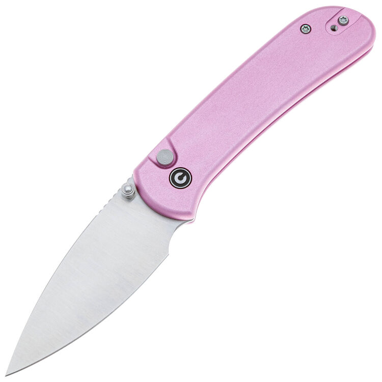 Нож CIVIVI Qubit satin сталь 14C28N рукоять Pink Aluminium (C22030E-5)