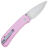 Нож CIVIVI Qubit satin сталь 14C28N рукоять Pink Aluminium (C22030E-5)