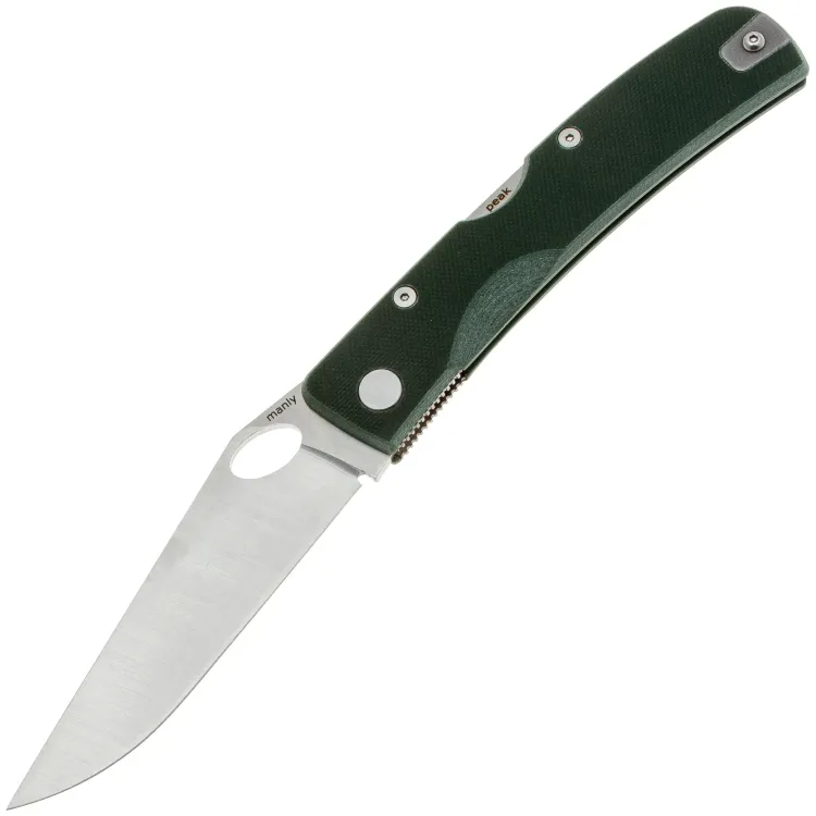 Нож Manly Peak сталь D2 рукоять Military Green G10