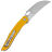 Нож Vosteed Griffin stonewash сталь 14C28N рукоять Yellow G10