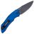 Нож Kershaw Launch 1 Blackwash сталь CPM-154 рук. Blue Aluminium (7100BLUBW)