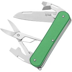 Нож FOX Vulpis Multipurpose-4 сталь N690 рукоять Green Aluminium (FX-VP130-F4 OD)