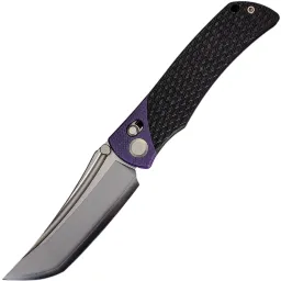 Нож TuoTown SIG сталь T10S-M3 рукоять Purple G10/Carbon Fiber