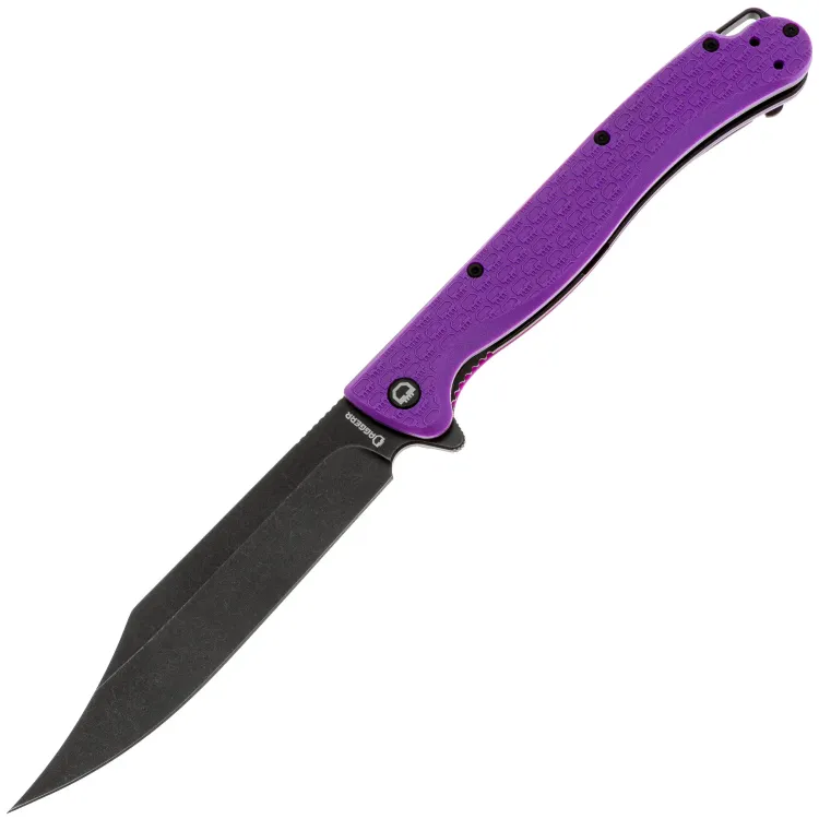 Нож Daggerr Toothpick DL blackwash сталь 8Cr14MoV рукоять Purple FRN