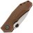 Нож Petrified Fish Havrog stonewash сталь K110 рукоять Brown Micarta