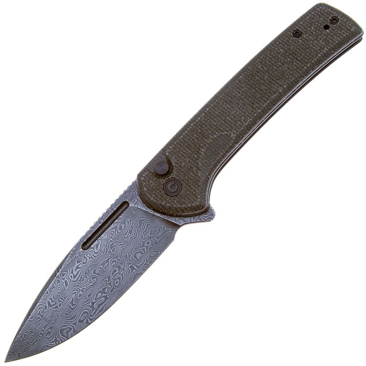 Нож CIVIVI Conspirator сталь Damascus рукоять Dark Green Micarta (C21006-DS1)