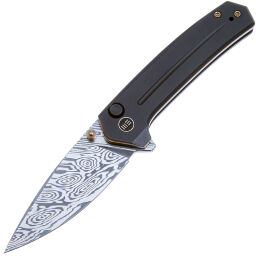 Нож We Knife Culex сталь Heimskringla Damasteel рукоять Black/Bronze Titanium (WE21026B-DS1)