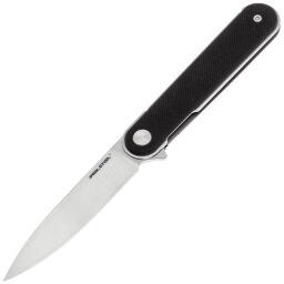 Нож Real Steel Iris Flipper satin сталь 12C27 рукоять Black G10 (8061AB)