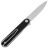 Нож Real Steel Iris Flipper satin сталь 12C27 рукоять Black G10 (8061AB)