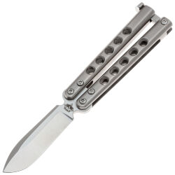 Нож-бабочка AtroposKnife Micro Kirat сталь N690 рукоять Titanium
