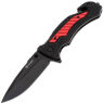 Нож Ganzo G628-RD cталь 8Cr14 рукоять Black PP/Red Aluminum