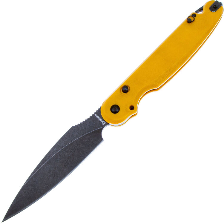 Нож Daggerr Parrot 3.0 Blackwash сталь D2 рукоять Yellow G10