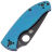 Нож Spyderco Tenacious R.I.L. black сталь 8Cr13MoV рукоять Blue Titanium (C122TIBLBKP)