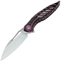 Нож Rike Knife Thor6 сталь M390 рукоять Black/Purple Titanium