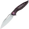 Нож Rike Knife Thor6 сталь M390 рукоять Black/Purple Titanium