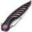 Нож Rike Knife Thor6 сталь M390 рукоять Black/Purple Titanium