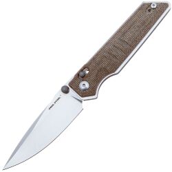 Нож Real Steel Sacra stonewash сталь K110 рукоять Natural Micarta (7711N)