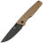 Нож Kansept Chimera blackwash сталь S35VN рукоять Bronze Anodized Titanium