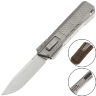 Нож Remette Sharp Leopard сталь M390 рукоять Titanium/Marble CF (ZL301E)