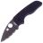 Нож Spyderco Lil' Native Serrated Black сталь S30V рукоять G10 (C230GSBBK)