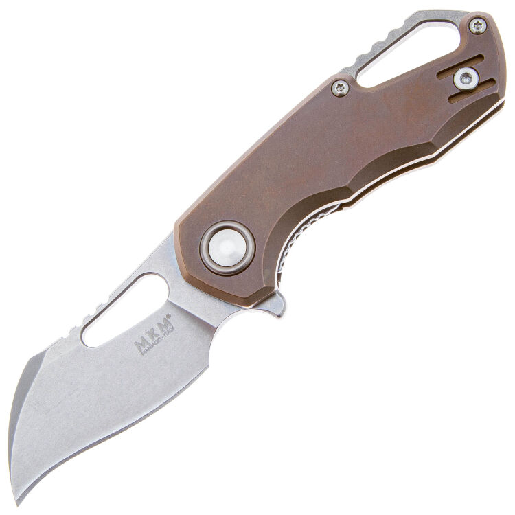 Нож MKM Isonzo Hawkbill сталь M390 рукоять Bronze Titanium (FX03M-1TBR)