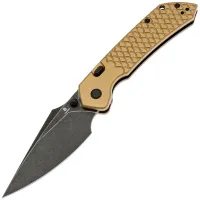 Нож Tenable Fenrir Top Liner Lock blackwash сталь Nitro-V рукоять Bronze Fishscale Aluminium
