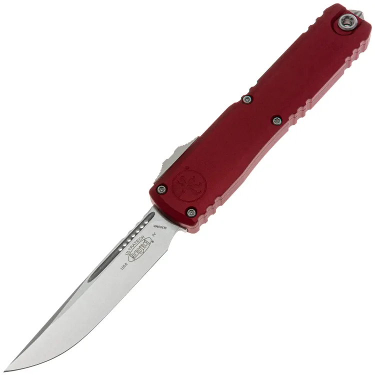 Нож Microtech Ultratech Gen IV S/E stonewash сталь M390MK рукоять Merlot Aluminium (11214-10MR)