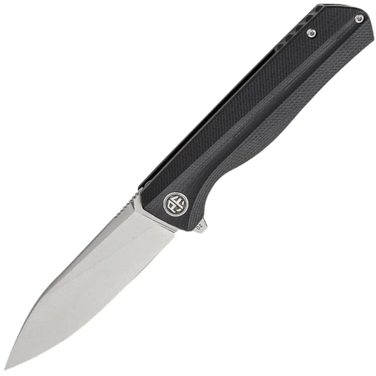 Нож Petrified Fish Forward satin сталь D2 рукоять Black G10