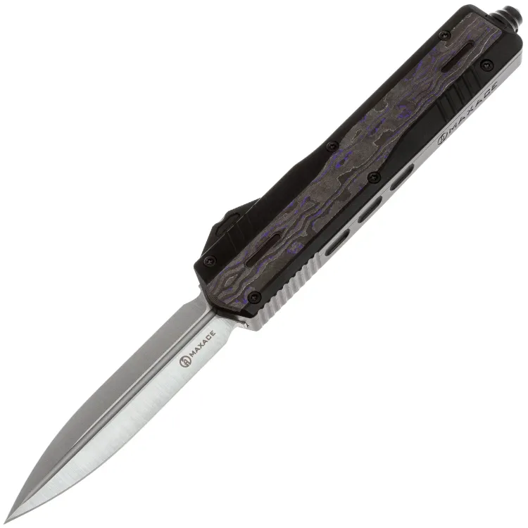 Нож Maxace Medusa S/E ZBP сталь M390 рукоять Purple Rain Carbon Fiber/Aluminium