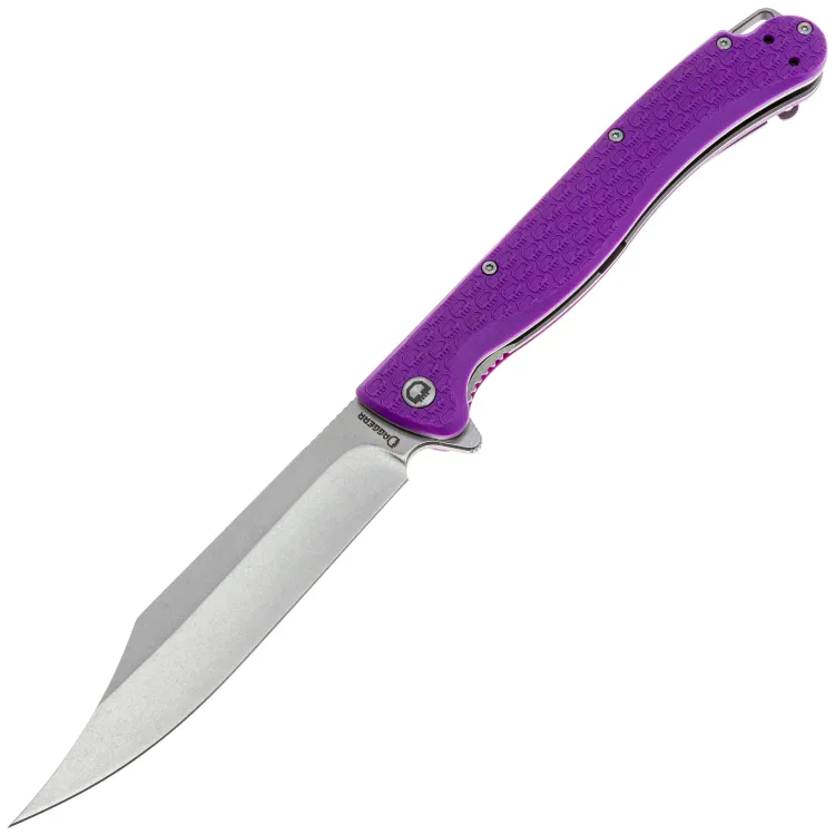 Нож Daggerr Toothpick DL stonewash сталь 8Cr14MoV рукоять Purple FRN