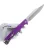 Нож Daggerr Toothpick DL stonewash сталь 8Cr14MoV рукоять Purple FRN
