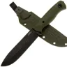 Нож N.C. Custom Ranger blackwash сталь AUS-10 рукоять OD Green G10
