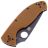 Нож Spyderco Tenacious Black PS сталь 8Cr13MoV рукоять Brown G10 (C122GPSBBN)