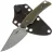 Нож N.C. Custom Shard stonewash сталь AUS-8 рукоять Olive G10